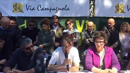 Via Campagnola en conférence de presse de soutien à Petru Alessandri devant Assemblée de Corse