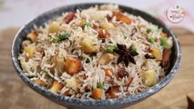नवरतन पुलाव - Navratana Pulao Recipe - How To Make Navratan Pulao - Veg Pulao Recipe - Sonali