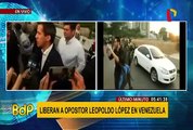 Liberan a opositor Leopoldo López en Venezuela
