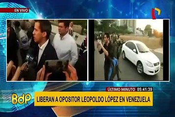 Liberan a opositor Leopoldo López en Venezuela