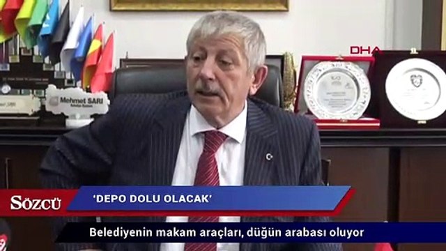 Belediyenin makam araçları, düğün arabası oluyor