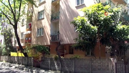 Avcılar’da dün tahliye edilen bina ve çevresi havadan görüntülendi