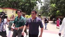 Salman Khan and father Salim Khan Cast Their Vote