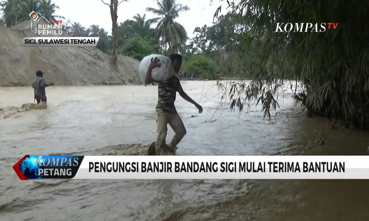 Banjir Bandang Terjang Kabupaten Sigi, Bantuan Mulai Disalurkan