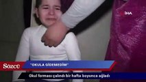 Okul forması çalındı bir hafta boyunca ağladı