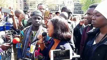 Marche contre le racisme : les remerciements d'Houssaïna, étudiante en sociologie sur le campus du Saulcy