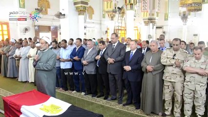 جنازة عسكرية للشهيد "مصطفى عثمان" فى بنى سويف