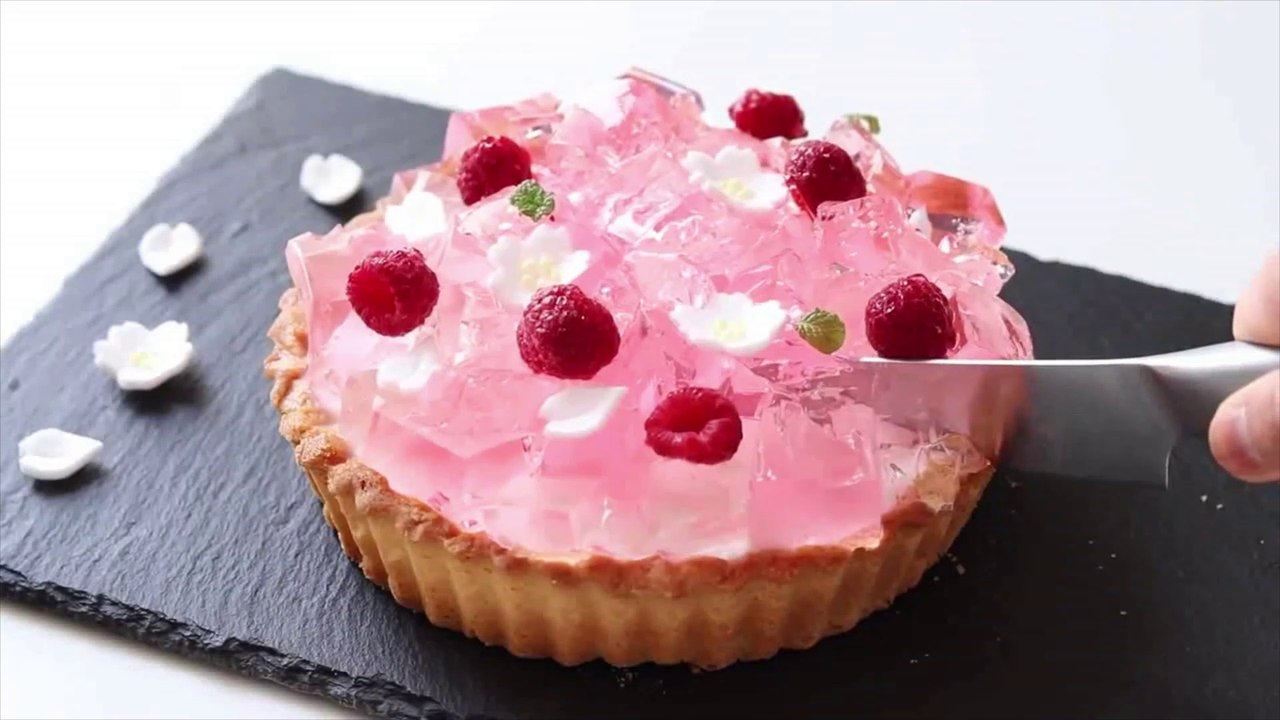 Baking Cherry Blossoms Jelly Tart