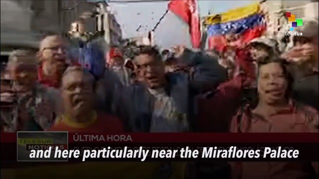 Venezuelans Defend Constitutional President Nicolas Maduro