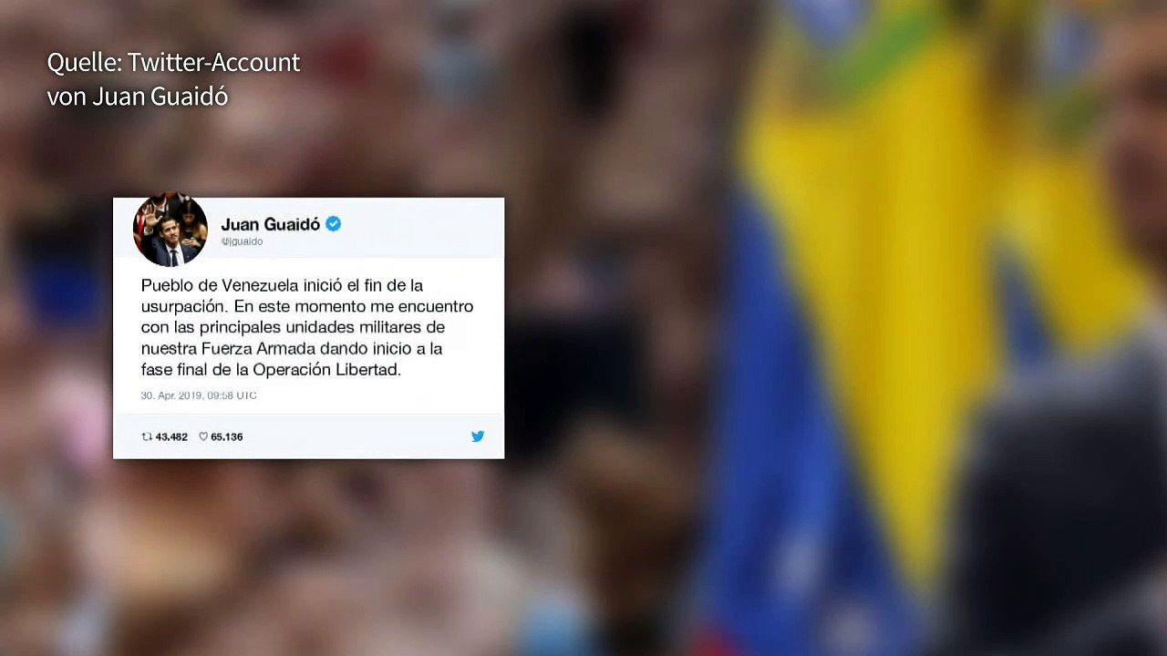Venezuela: Teile der Armee stellen sich hinter Guaidó