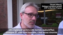 Auchan va vendre 21 sites, colère des syndicats