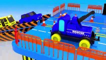 Monster Street Vehicles Trucks with Color Water Sliders to Learning Colors for Children 3D Vehicles