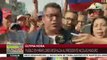 Venezolanos llegan a Miraflores para respaldar a Nicolás Maduro