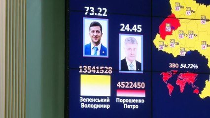 우크라이나 선관위, 대선 결과 공식 발표..."젤렌스키 73% 득표해 승리" / YTN