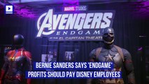 Bernie Sanders Says 'Endgame' Profits Should Pay Disney Employees