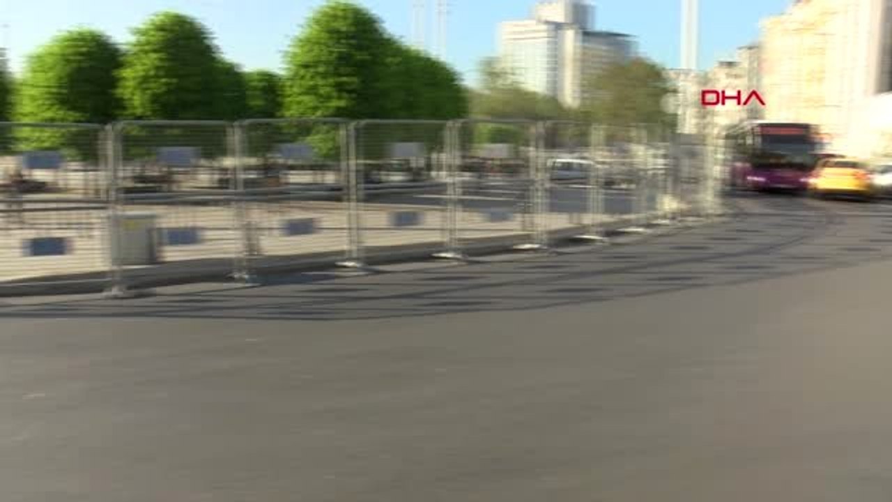 İstanbul-Havadan Görüntülerle Taksim Meydanı'ndaki Son Durum