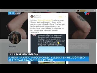 La fake news de la hija de Vidal en helicóptero