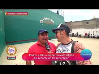 ¡Sajid fue a probar suerte en el frontón tradicional! | Sale el Sol