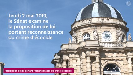 [Questions sur] La proposition de loi portant reconnaissance du crime d'écocide