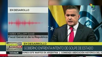 Tarek William Saab: Intento de golpe no tendrá eco en Venezuela