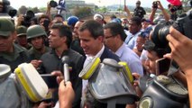 Escalada de tensión en Venezuela tras el alzamiento de Guaidó