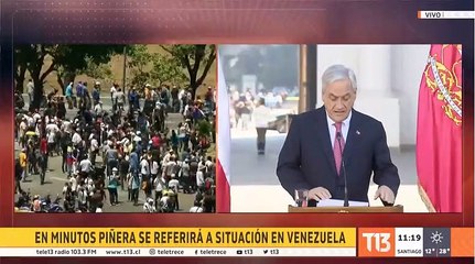 Piñera (Pte. Chile): "La dictadura de Maduro le ha hecho un mal incalculable a Venezuela"