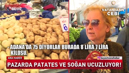 Pazarda patates ve soğan ucuzluyor