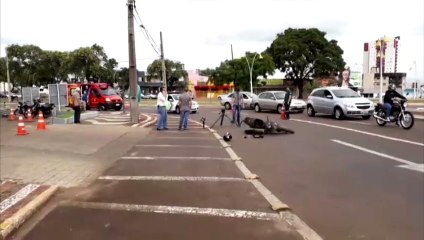 Bombeiros e Cettrans realizam simulação de acidente no Centro