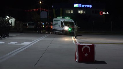 Şehit Yalçın Koca askeri törenle memleketine uğurlandı
