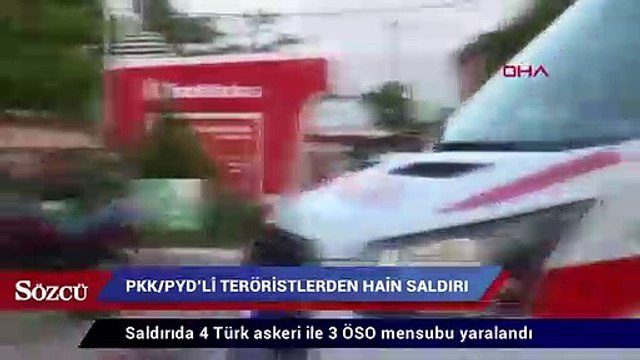 PKK/PYD’li teröristlerden hain saldırı