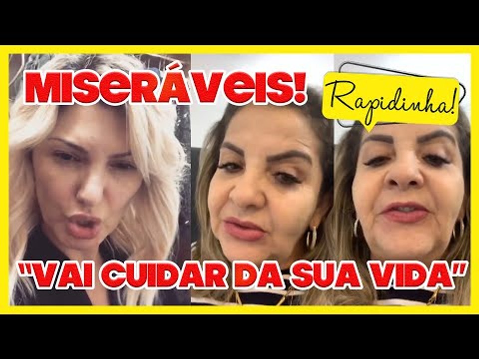 TRETA "MISERÁVEL: Antônia Fontenelle e Dona Bil brigam por fofoqueiros "comprados" por Safadão