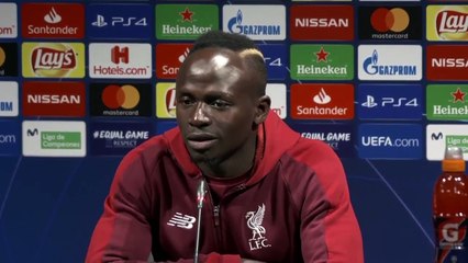Sadio Mané en conférence de presse avant le choc face à Barcelone