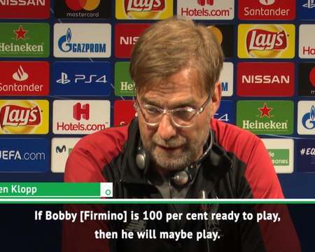 Firmino will play if he is ready - Klopp