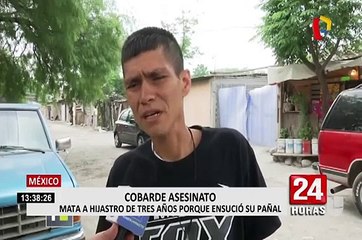 Hombre asesinó a su hijastro porque ensució pañal