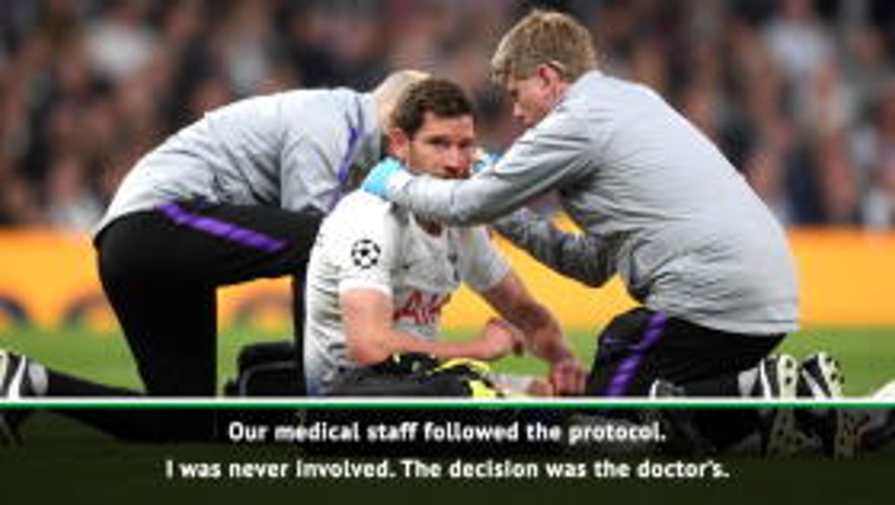 We followed concussion protocol - Pochettino on Vertonghen