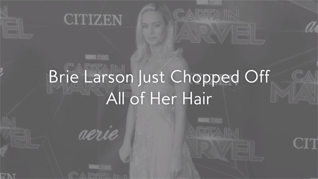 Brie Larson Just Chopped Off All of Her Hair