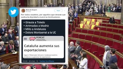 Nuria Gispert borra el tuit donde llama "cerdos" a  Arrimadas y a Girauta