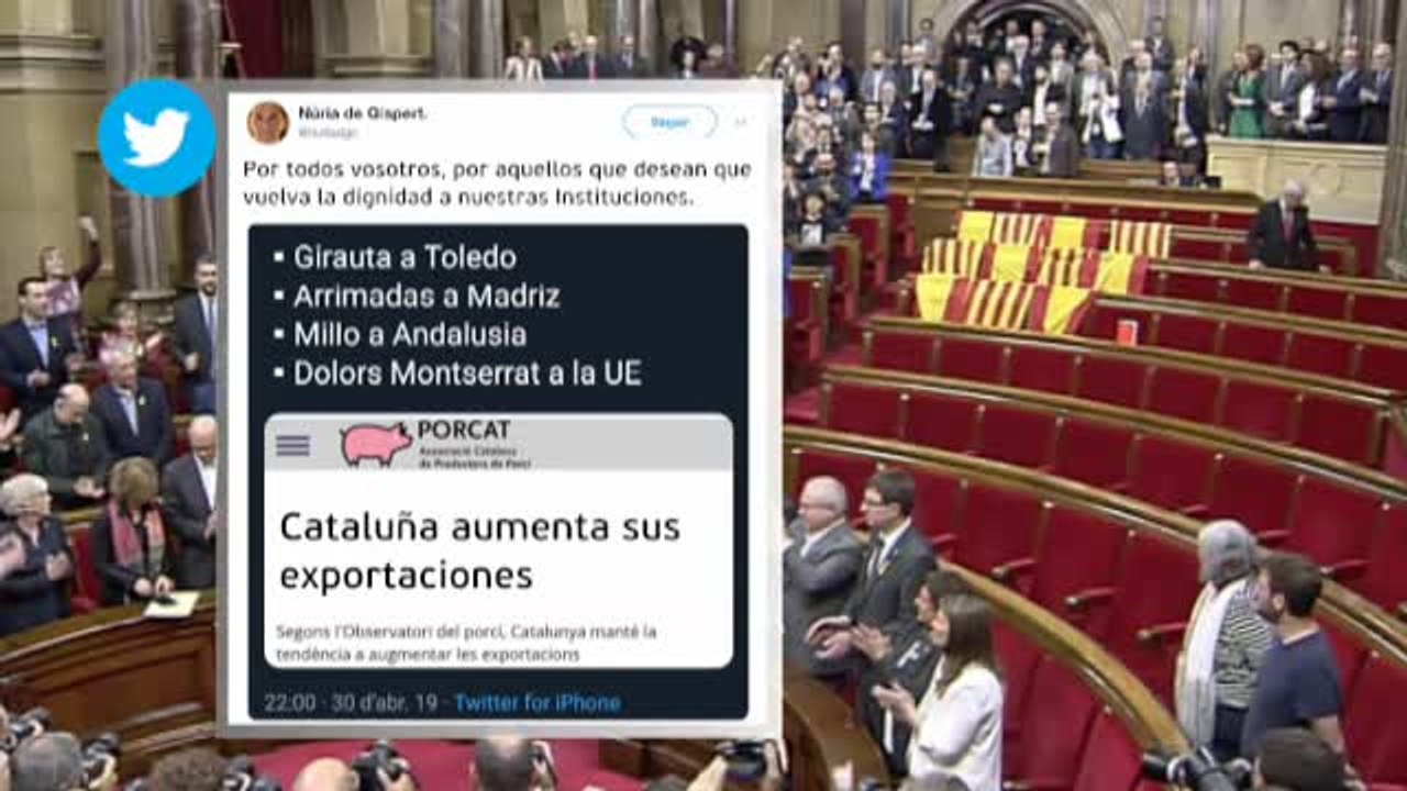 Nuria Gispert borra el tuit donde llama "cerdos" a  Arrimadas y a Girauta