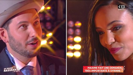 Maxime Guény fait une demande en mariage en direct à Syrinne