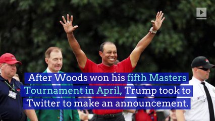 Tiger Woods to Visit President Trump at the White House