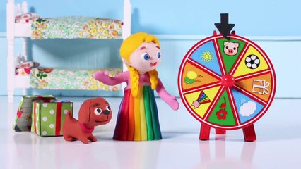 KIDS DRIVING A CARDBOARD MOTORBIKE  PLAY DOH CARTOONS FOR KIDS