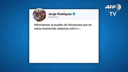 Gobierno venezolano denuncia "intento de golpe de Estado"