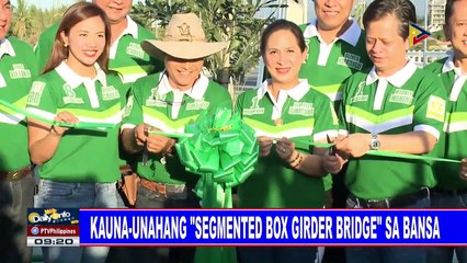 Kauna-unahang 'segmented box girder bridge' sa bansa