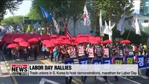 Trade unions in S. Korea to host demonstrations, marathon for Labor Day