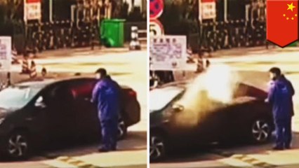 ガソリンスタンドでタバコ吸う客 消火器をぶっ放される - トモニュース