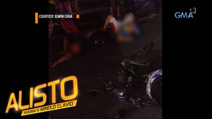 Alisto: Motorsiklo at kotse, nagbanggaan sa isang intersection!