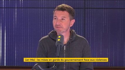 Le 1er-Mai, "n’est pas la journée des travailleurs, c’est la journée de la psychose pour l’instant. Tout est fait pour dissuader et faire peur", estime Olivier Besancenot