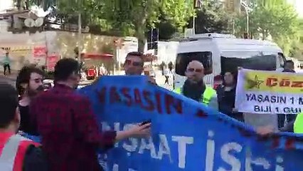 1 Mayıs İşçi Bayramı'nda Mecidiyeköy’den Taksim’e doğru yürümek isteyenlere gözaltı