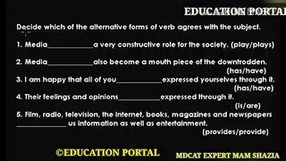 MDCAT_English_||_Important_Questions_||_Agreement_Mistakes_||_MDCAT_English_Lecture_Grammar_||_MDCAT