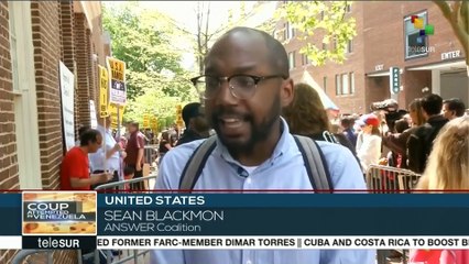 Sean Blackmon at Venezuelan Embassy Protection Collective